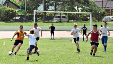 Первый фестиваль детского футбола  прошел в Горячем Ключе