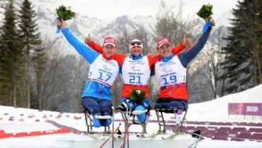 Наши лыжники-паралимпийцы заняли весь пьедестал почёта