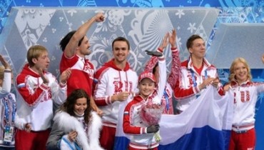 Российские фигуристы выиграли «золото» командного турнира на Олимпиаде в Сочи