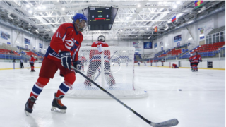 В станице Северской под Краснодаром прошел хоккейный турнир «Новичок»