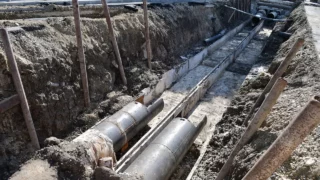 В Пашковском жилом массиве идет замена участка теплотрассы