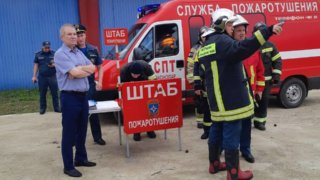 В Краснодаре на нефтеперерабатывающем заводе произошёл пожар