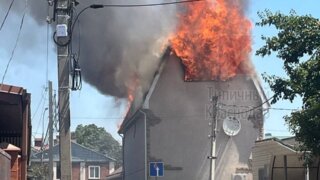 В Краснодаре на улице Новой произошёл пожар