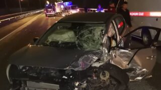В ночной аварии на трассе в Красную Поляну пострадало два человека