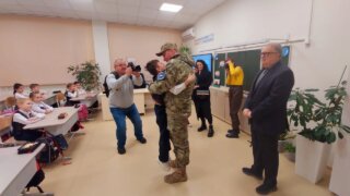 В краснодарской школе прошла встреча с участником СВО