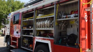 В Геленджике пожарные потушили хозпостройку