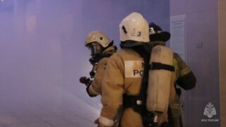 В станице Голубицкой четыре часа пожарные боролись с огнем на территории базы отдыха