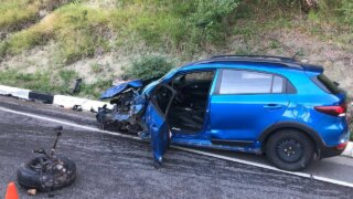 В ДТП на трассе А-147 иномарка столкнулась с грузовиком, есть погибший