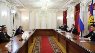 Вениамин Кондратьев встретился с директором краснодарского филиала ПАО «Ростелеком» Сергеем Поляковым