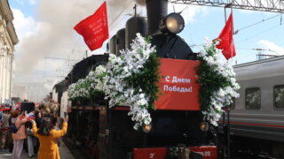 В Краснодар 10 апреля прибыл ретропоезд «Победа»