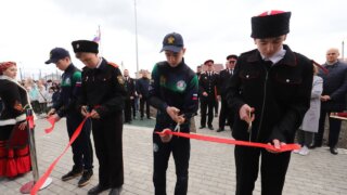В анапской станице Гостагаевской открыли зал единоборств «Казачья лава»