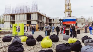 В Краснодаре на стройке прошел кофейный рейв