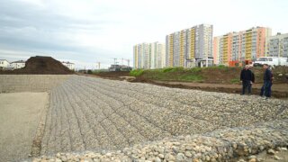 Мэр Краснодара сообщил о строительстве дорог и надземном пешеходном переходе в микрорайоне Новознаменский