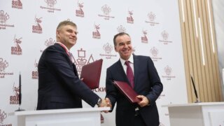 Вениамин Кондратьев и Олег Белозеров подписали соглашение о сотрудничестве по развитию гимнастических видов спорта в Краснодарском крае