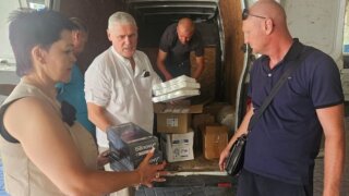 Геническ получил партию гуманитарной помощи из Сочи