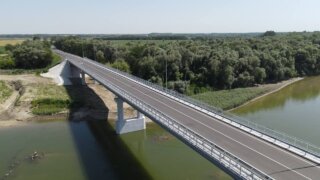 Вениамин Кондратьев открыл движение по новому мосту через реку Кубань в Усть-Лабинском районе