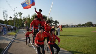 В Калининском районе провели вторые казачьи игры «Сила Кубани – сила России!»