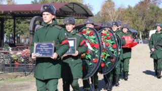 В Кореновском районе с почестями перезахоронили кубанского солдата