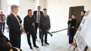 Вениамин Кондратьев проинспектировал темпы строительства школы в станице Староминской