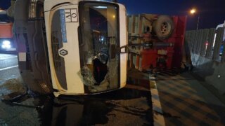 Фура с песком спровоцировала массовое ДТП с пострадавшими под Краснодаром