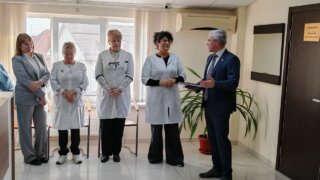 Эдуард Кузнецов посетил краснодарскую городскую поликлинику №13