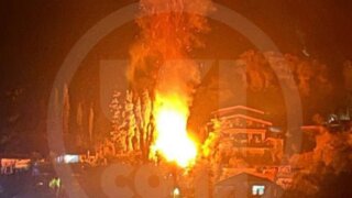 Частный дом полностью выгорел в Сочи