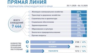 Свыше 7,4 тысячи обращений поступило на «Прямую линию» Вениамина Кондратьева