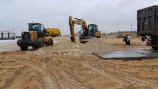 25 февраля в Анапе стартовал очередной этап работ по восстановлению пляжных зон