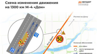 На трассе М-4 «Дон» под Краснодаром ввели временные ограничения