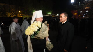 Вениамин Кондратьев посетил пасхальное богослужение в краснодарском соборе