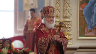 Патриарх Кирилл провел службу в новом храме в станице Динской