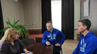 Лидер кубанских молодогвардейцев Юрий Костомаха посетил Абинский район