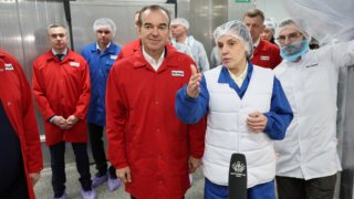 Губернатор оценил высокотехнологичное производство готовой еды в Краснодаре