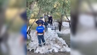 В Крымском районе завершили строительство временной дамбы у хутора Западного