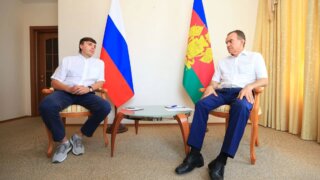 Сергей Кравцов и Вениамин Кондратьев провели рабочую встречу в Краснодаре