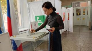 Татьяна Очкаласова отдала свой голос на выборах депутатов Госдумы