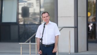 Вениамин Кондратьев в День знаний приветствовал первых учеников школы для одаренных детей «Поколение»