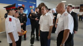 В День знаний Вениамин Кондратьев открыл новый Кубанский казачий кадетский корпус имени Ивана Безуглого